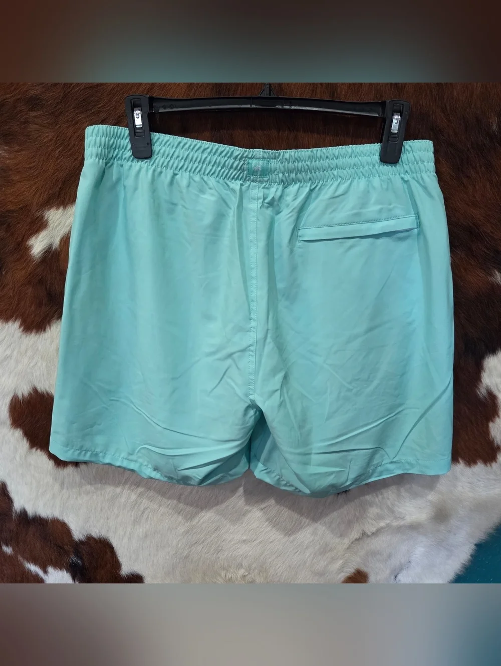 Free Planet Men's Aqua Blue Swim Trunks